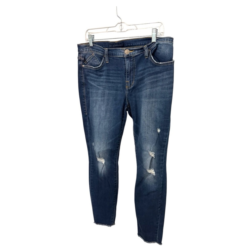 Rock & Republic Women’s Distressed Dark Wash Blue Jeans Kashmiere Size 14M - Picture 2 of 7